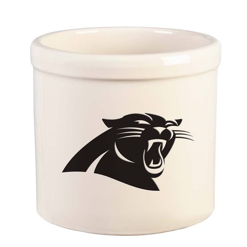 NFL Team Logo Stoneware Crock - Carolina Panthers